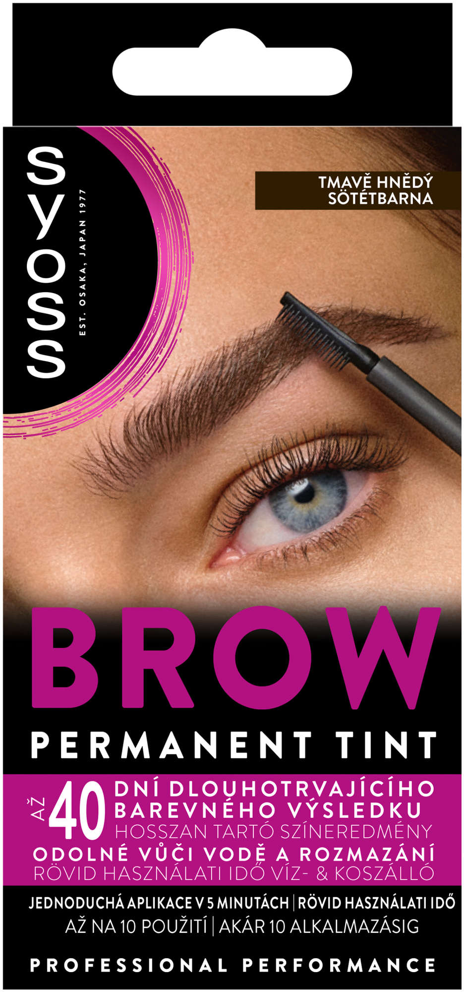 Syoss Brow Tint barva na obočí tmavě hnědá