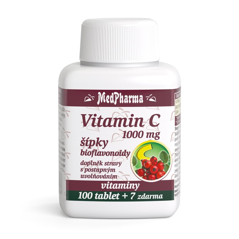 MedPharma Vitamin C 1000mg s šípky tbl.107 prod.úč