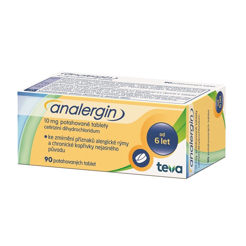 ANALERGIN 10MG Potahovaná tableta 90