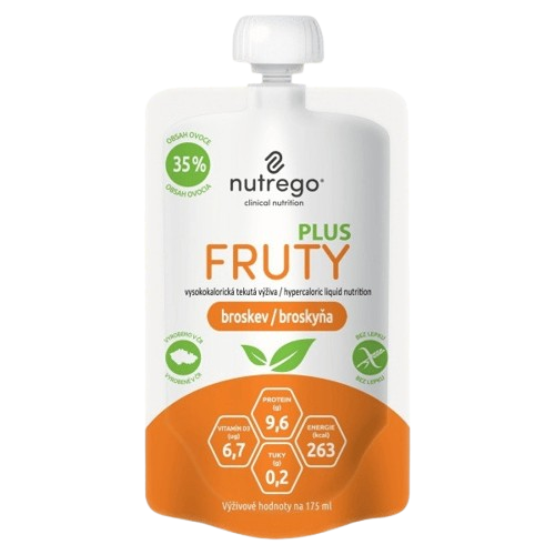 NUTREGO FRUTY PLUS BROSKEV perorální roztok 4X175ML