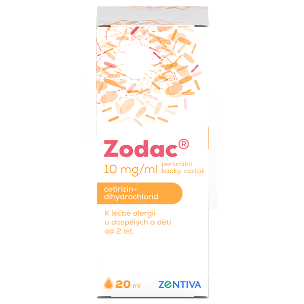 ZODAC 10MG/ML Perorální kapky, roztok 1X20ML