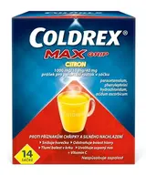 COLDREX MAXGRIP CITRON 1000MG/10MG/40MG Prášek pro perorální roztok v sáčku 14