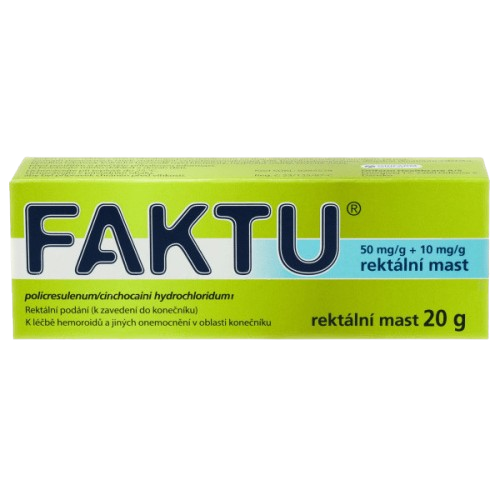 FAKTU 50MG/G+10MG/G Rektální  mast 1X20G