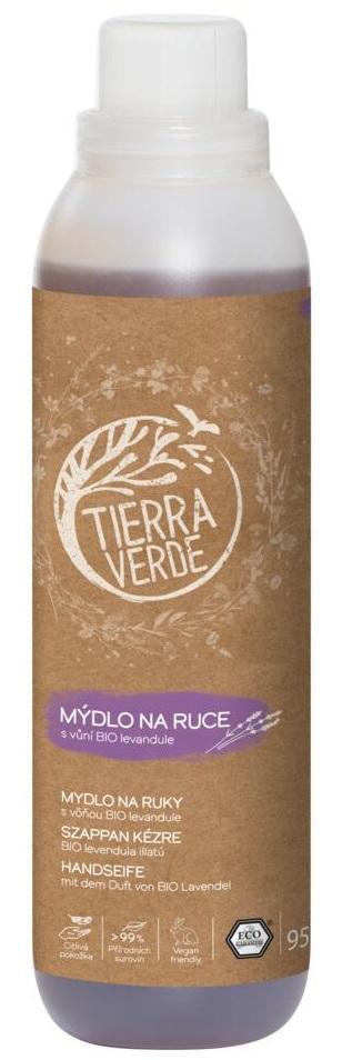 Tierra Verde Tekuté mýdlo na ruce s vůní BIO levandule, náhradní náplň