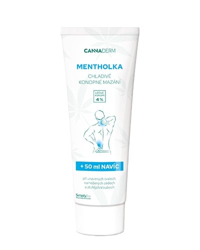Cannaderm Mentholka chladivé konopné mazání 250 ml