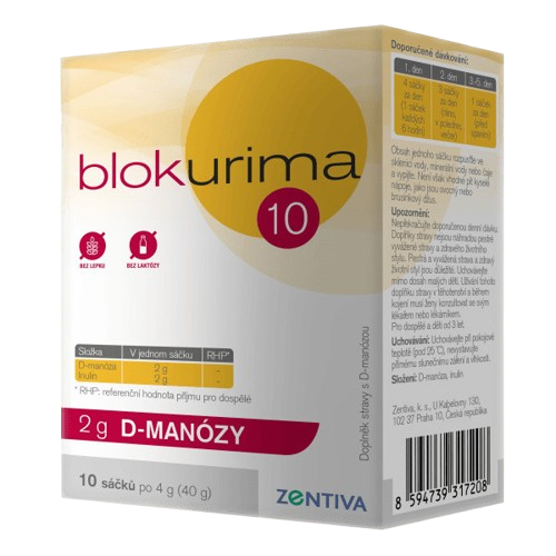 Blokurima 2g D-manózy sáčky 10x4g
