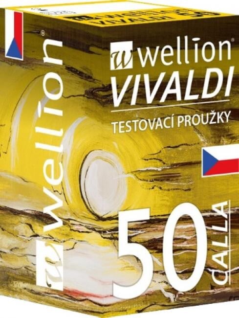 WELLION VIVALDI CALLA GLUKÓZOVÉ DIAGNOSTICKÉ PROUŽKY PROUŽKY TESTOVACÍ  DIAGNOSTICKÉ DO GLUKOMETRŮ CALL