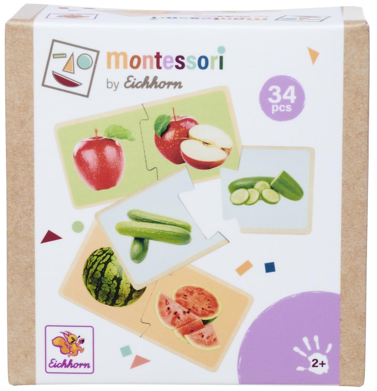 Montessori Puzzle ovoce a zelenina