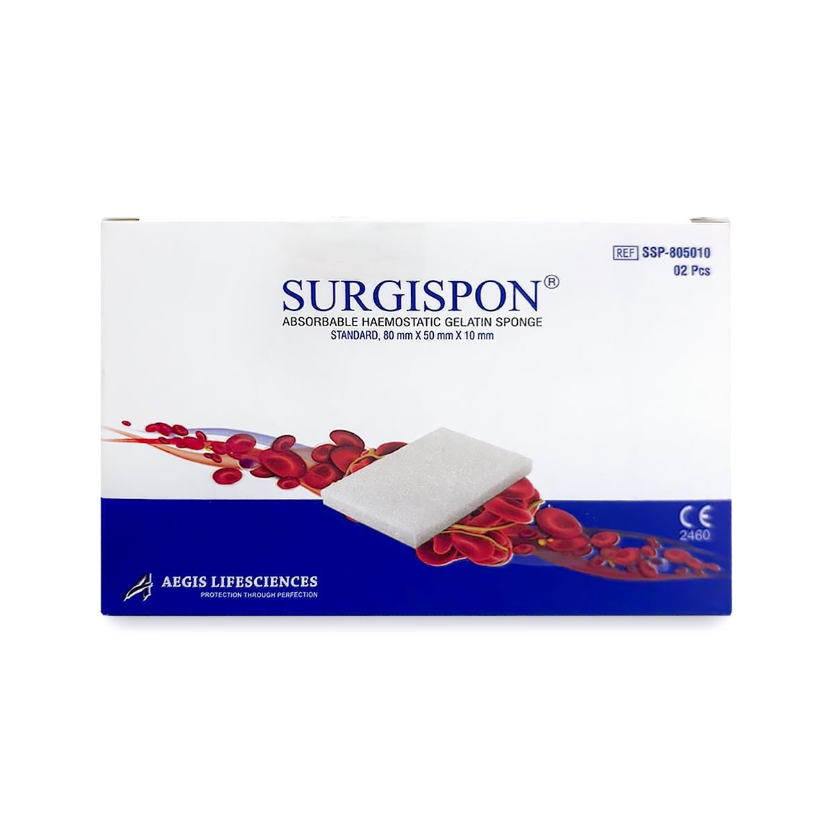 Surgispon Standard 8x5x1cm 2ks