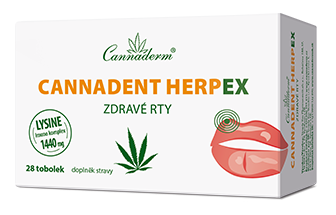 Cannaderm Cannadent HerpEX zdravé rty 28 tob.