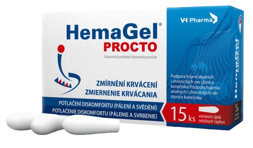 HemaGel PROCTO 15ks rektálních čípků