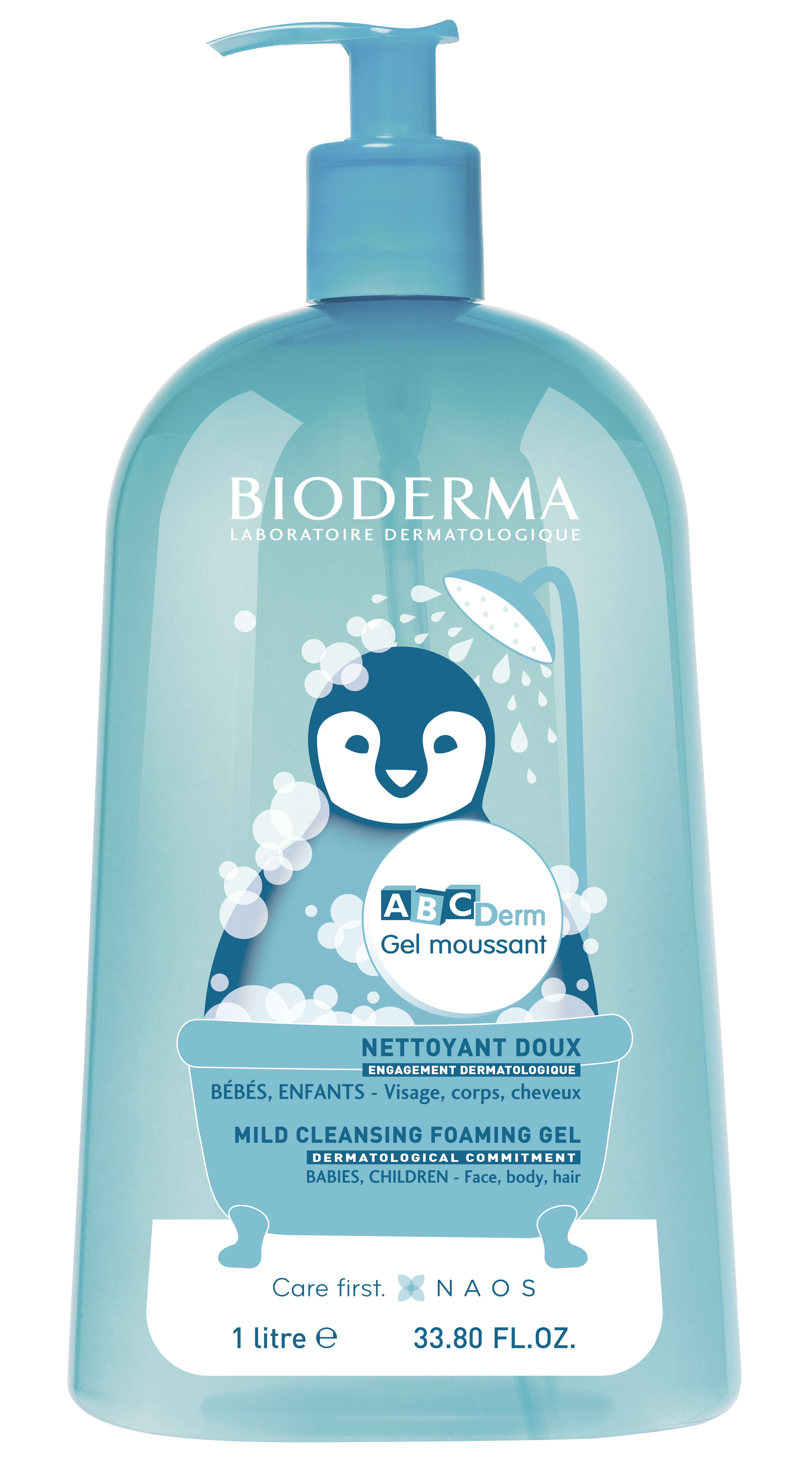 BIODERMA ABCDerm gel moussant 1L