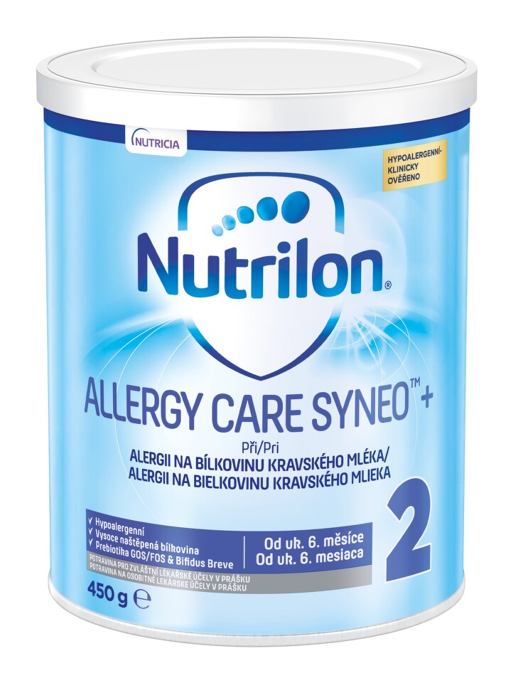 NUTRILON 2 ALLERGY CARE SYNEO + Prášek pro perorální roztok 1X450G
