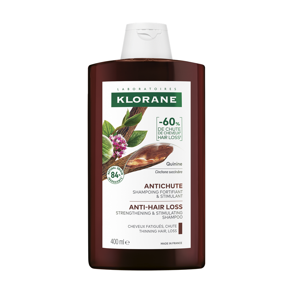 KLORANE Šampon chinin a BIO protěž alpská 400ml