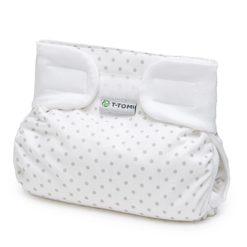 T-TOMI Ortopedické abdukční kalhotky suchý zip Grey dots 5-9kg