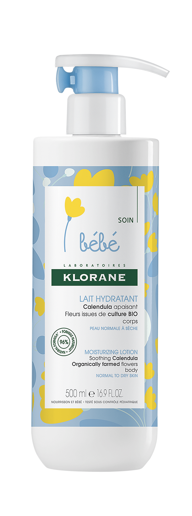 KLORANE BEBE Hydratační mléko s měsíčkem 500ml