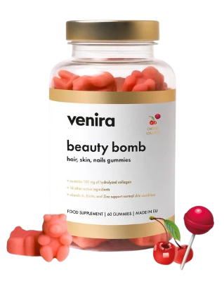 Venira Beauty Bomb gummies cherry lollipop 60ks