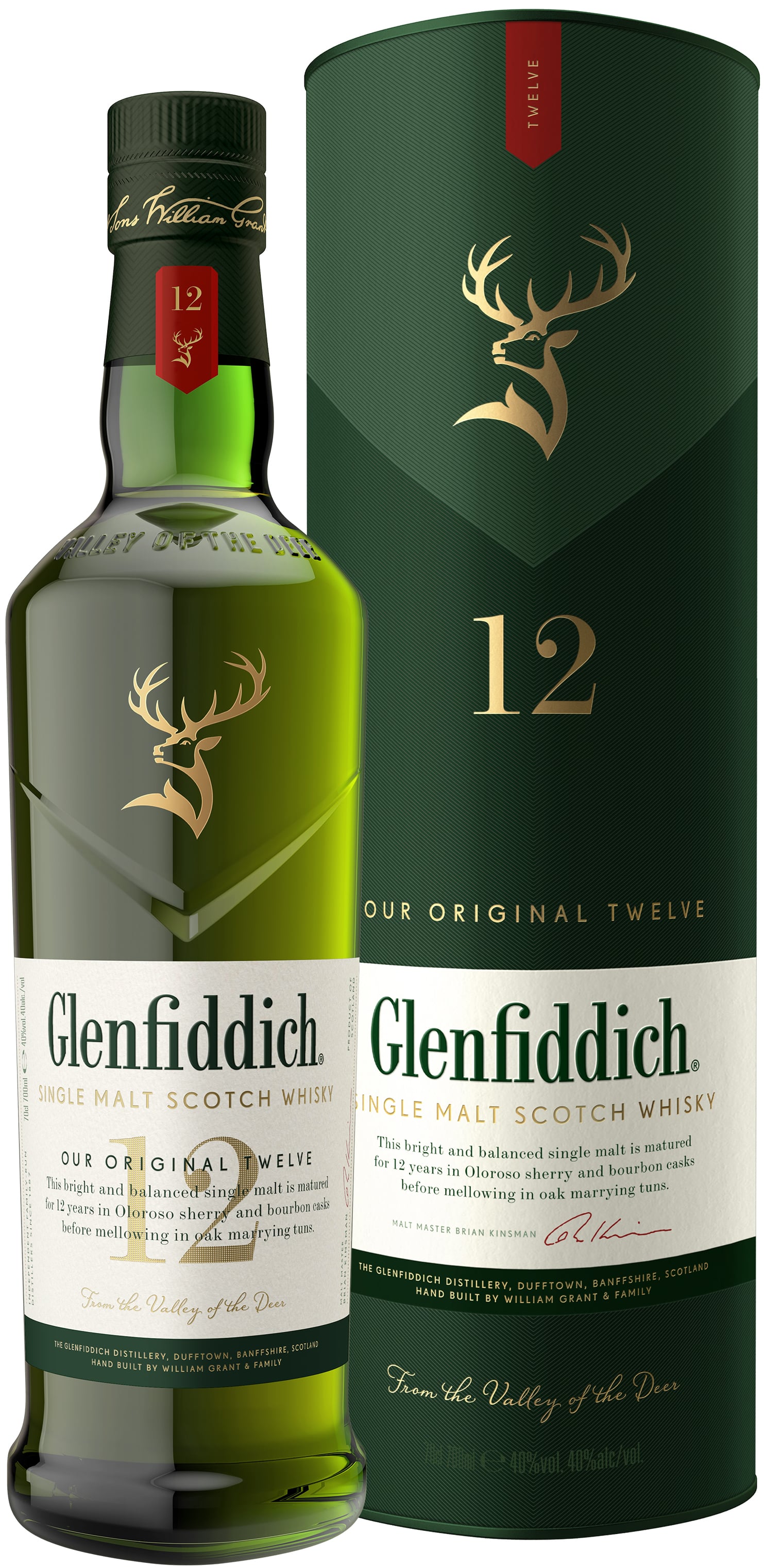 Glenfiddich 12 Y.O. 40% obj.