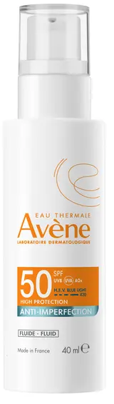 AVENE Fluid proti nedokonalostem pleti SPF50 40ml