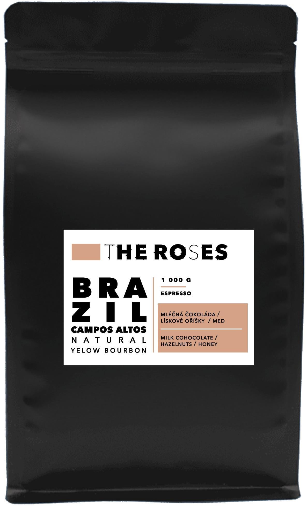 The Roses Brazílie Campos Altos Natural Espresso zrnková káva