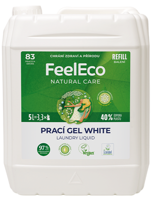 FeelEco Prací gel White 5l