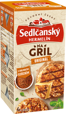Sedlčanský Hermelín na gril originál s grilovacím kořením (4x100g)