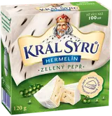 Král Sýrů Hermelín zelený pepř