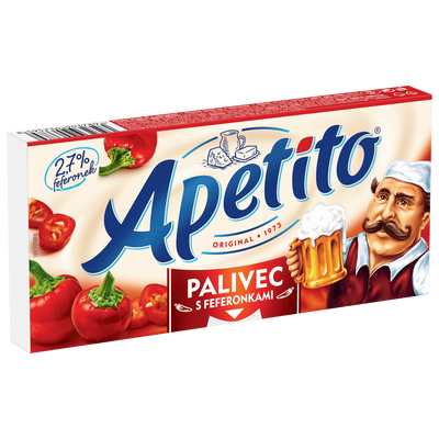 Apetito Palivec pikantní tavený sýr s feferonkami (3 ks)