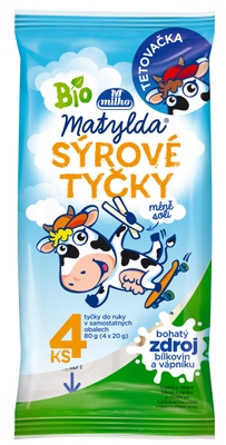 Matylda BIO Sýrové tyčky pařené 4x20g
