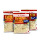 Monoprix Francouzský strouhaný ementál, 3x70g