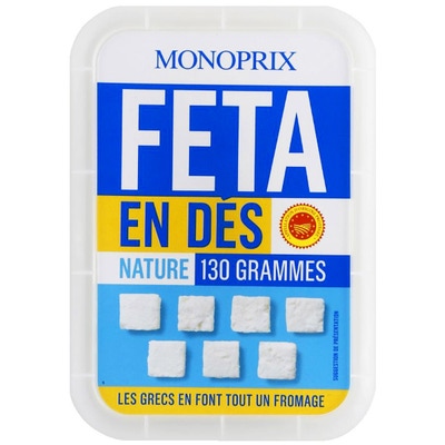 Monoprix Přírodní Feta sýr, kostky