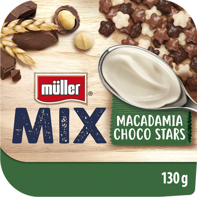 Müller MIX jogurt s čokoladovými hvězdami (4,4%)