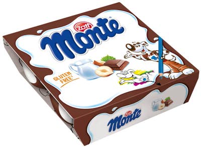 Zott Monte Mléčný dezert s čokoládou a lískovými oříšky 4x55g