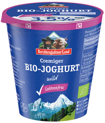 Berchtesgadener Land BIO bílý jogurt bez laktózy
