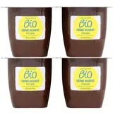 Monoprix Biologique Bio krémový dezert s příchutí čokolády 4x95g