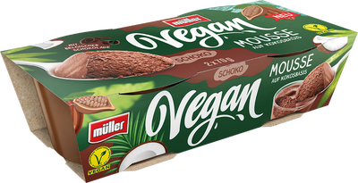 Müller Vegan Mousse Chocolate 2x70g