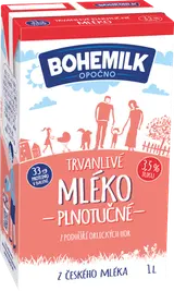 Bohemilk Trvanlivé mléko z podhůří Orlických hor - plnotučné (3,5%)