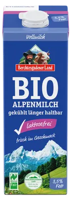 Berchtesgadener Land BIO čerstvé alpské mléko bez laktózy plnotučné