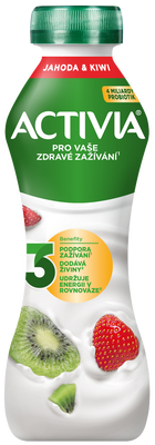 Activia Probiotický jogurtový nápoj jahoda a kiwi