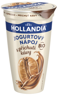 Hollandia Jogurtový nápoj BIO s příchutí kávy