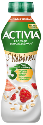 Activia Nápoj Jahoda/cereálie