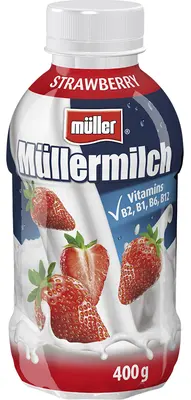 Müllermilch Mléčný nápoj s jahodami