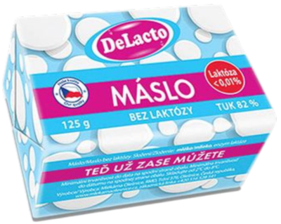 DeLacto Máslo bez laktózy (82%)