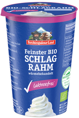 Berchtesgadener Land BIO Smetana ke šlehání bez laktózy