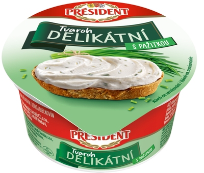 Président Delikátní Tvaroh Pažitka