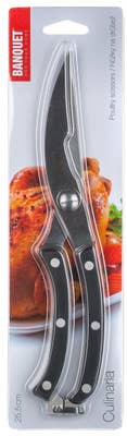 Banquet Nůžky na drůbež CULINARIA 25,5cm, černé rukojeti