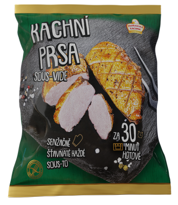 Vodňanská kachna Kachní prsa pečená Sous-vide