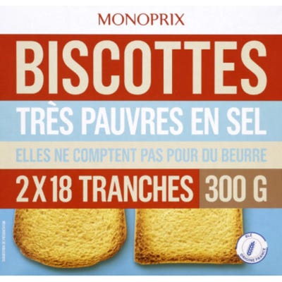 Monoprix Toastový chléb nízkým obsah soli