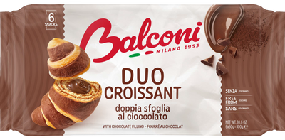 Balconi Duo croissant s čokoládovou náplní 6x50 g