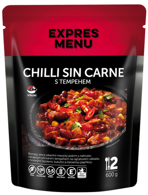 EXPRES MENU Chilli sin carne, 2 porce